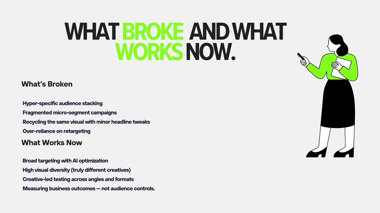 WHAT BROKE AND WHAT WORKS NOW.