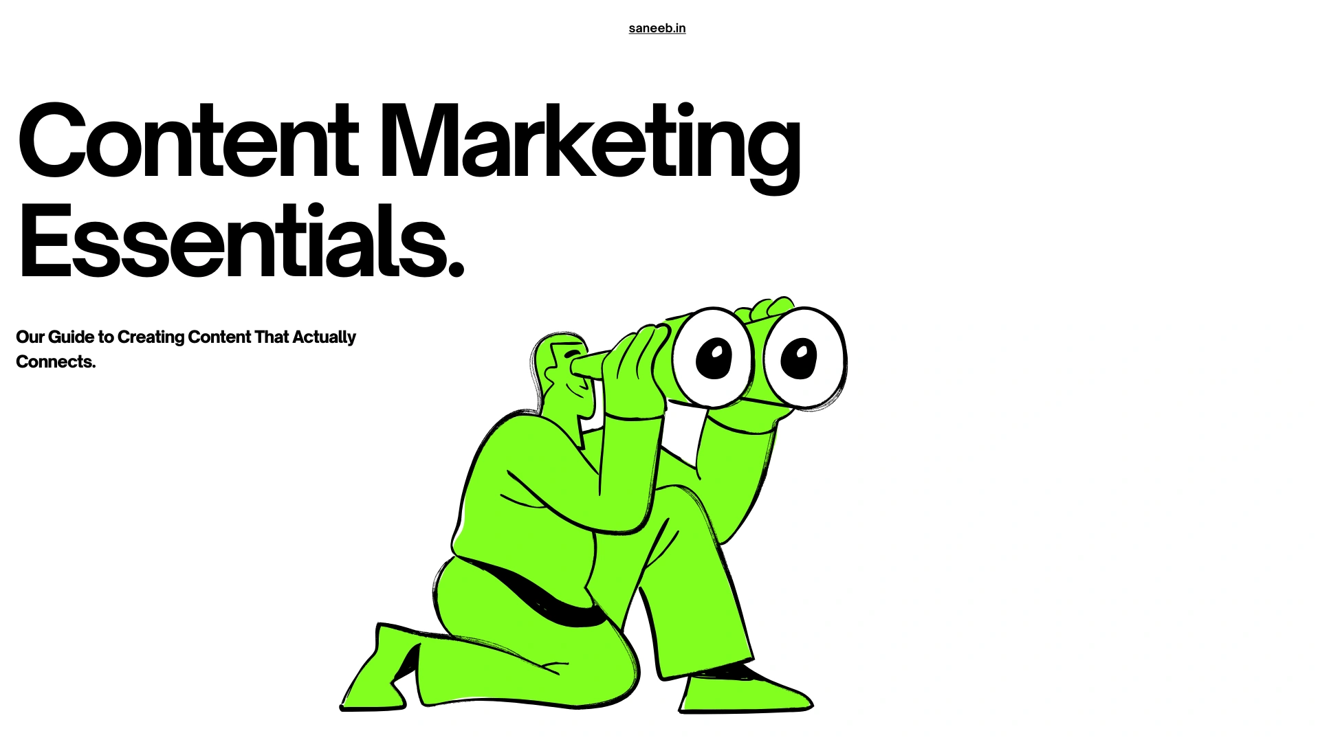 content marketing essentials.